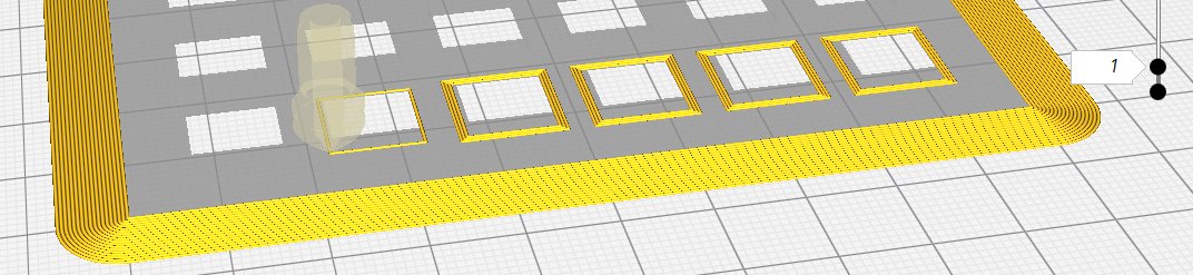 Ultimaker Cura showing all laid down perimeters of small holes in a print